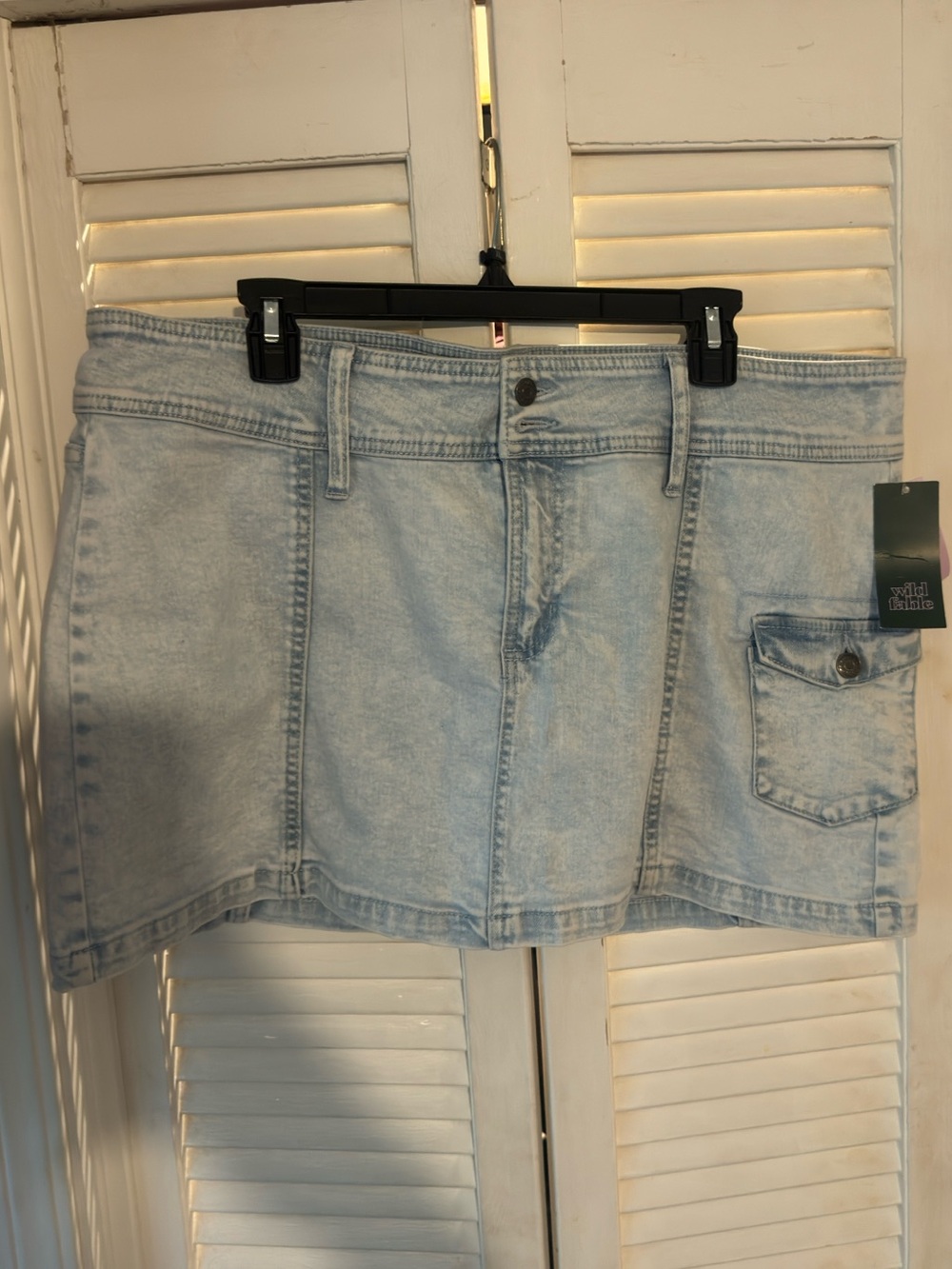 Wild Fable Light Blue Denim Mini Skirt